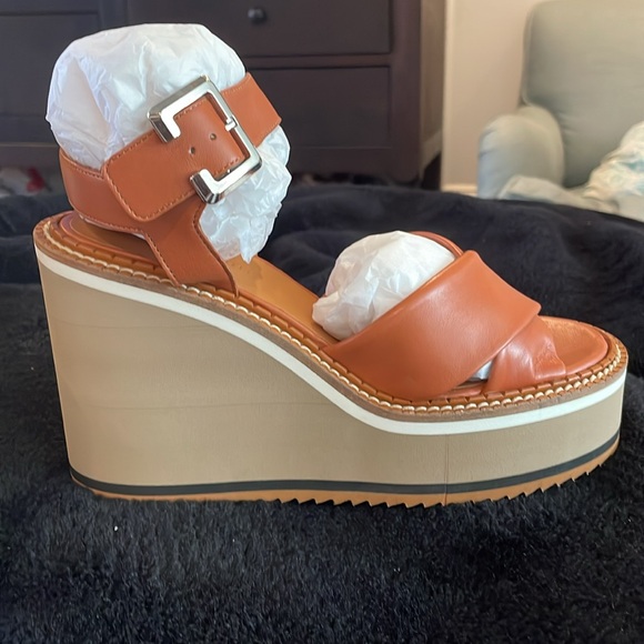 Clergerie Noemi Agneau Terre wedge - Picture 6 of 10